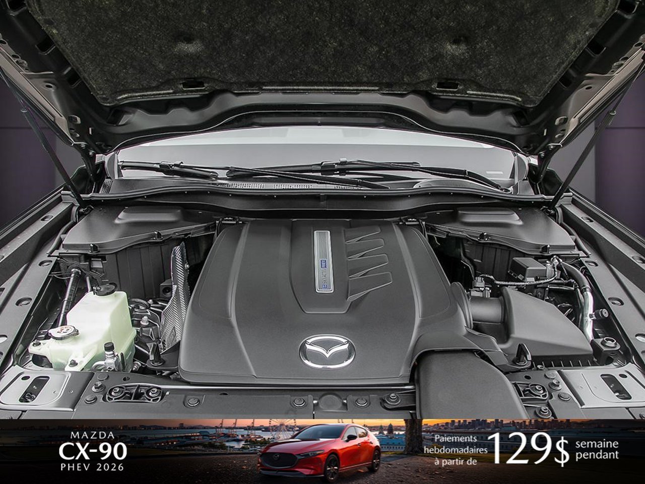Mazda CX-90 hybride rechargeable JM3KKCHA5T1408937 2026 Gris mécanique métallisé Mirabel - photo #5