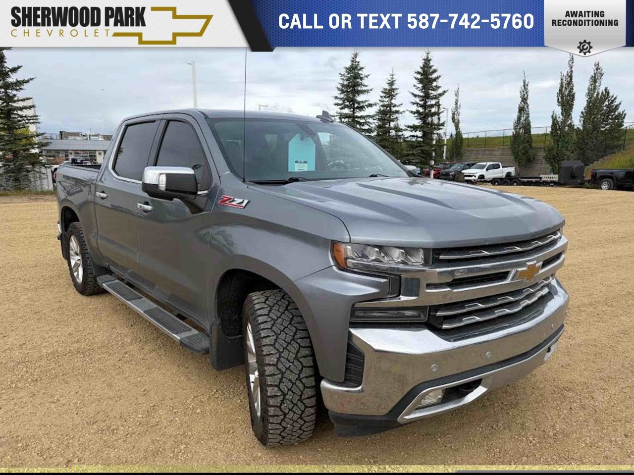 2019 Chevrolet Silverado 1500 4WD Crew Cab 147 LTZ Grey Sherwood Park - photo #0