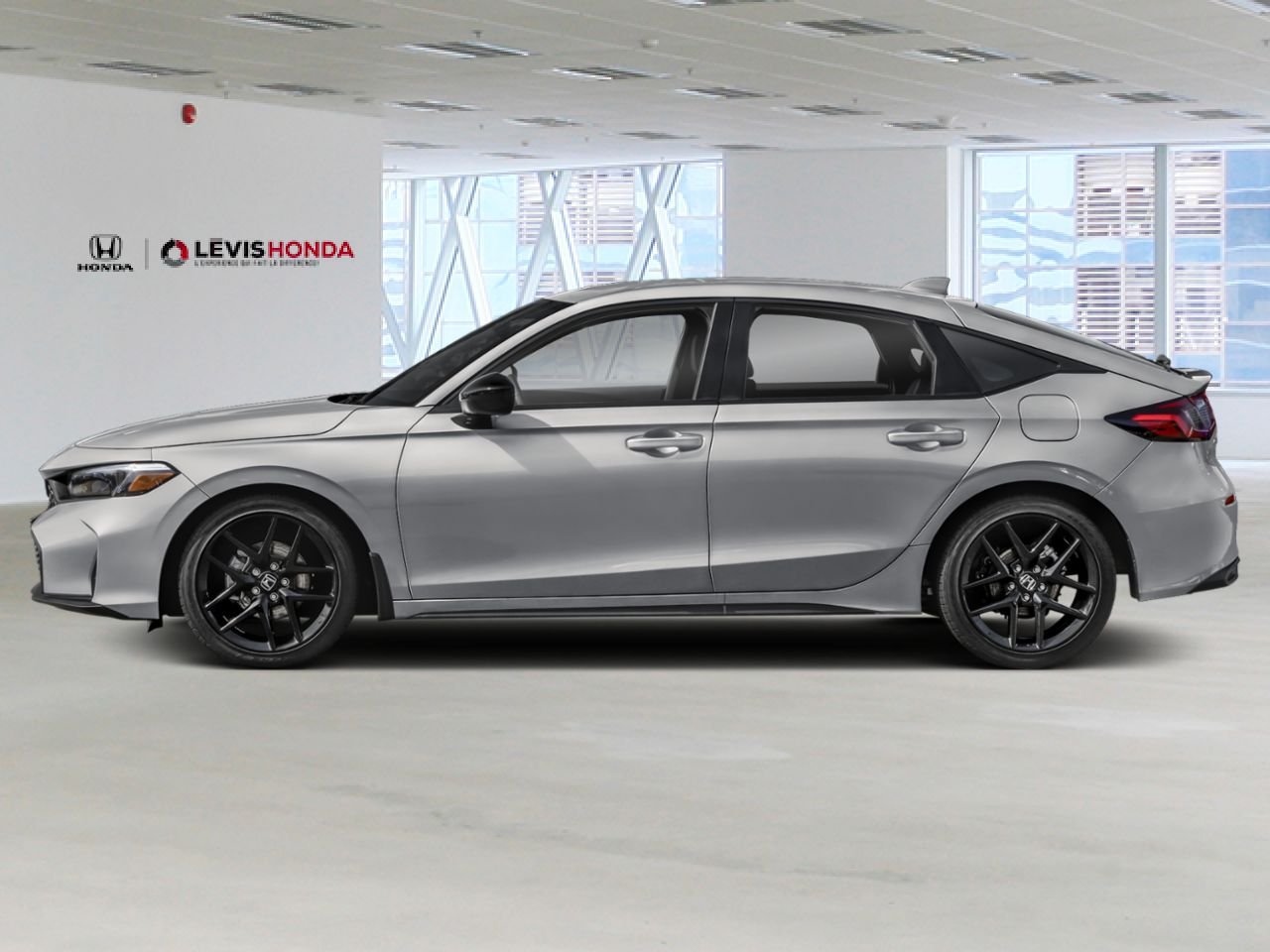 2025 Honda Civic Hatchback Sport CVT Solar Reflection Silver Metallic Lévis - photo #1