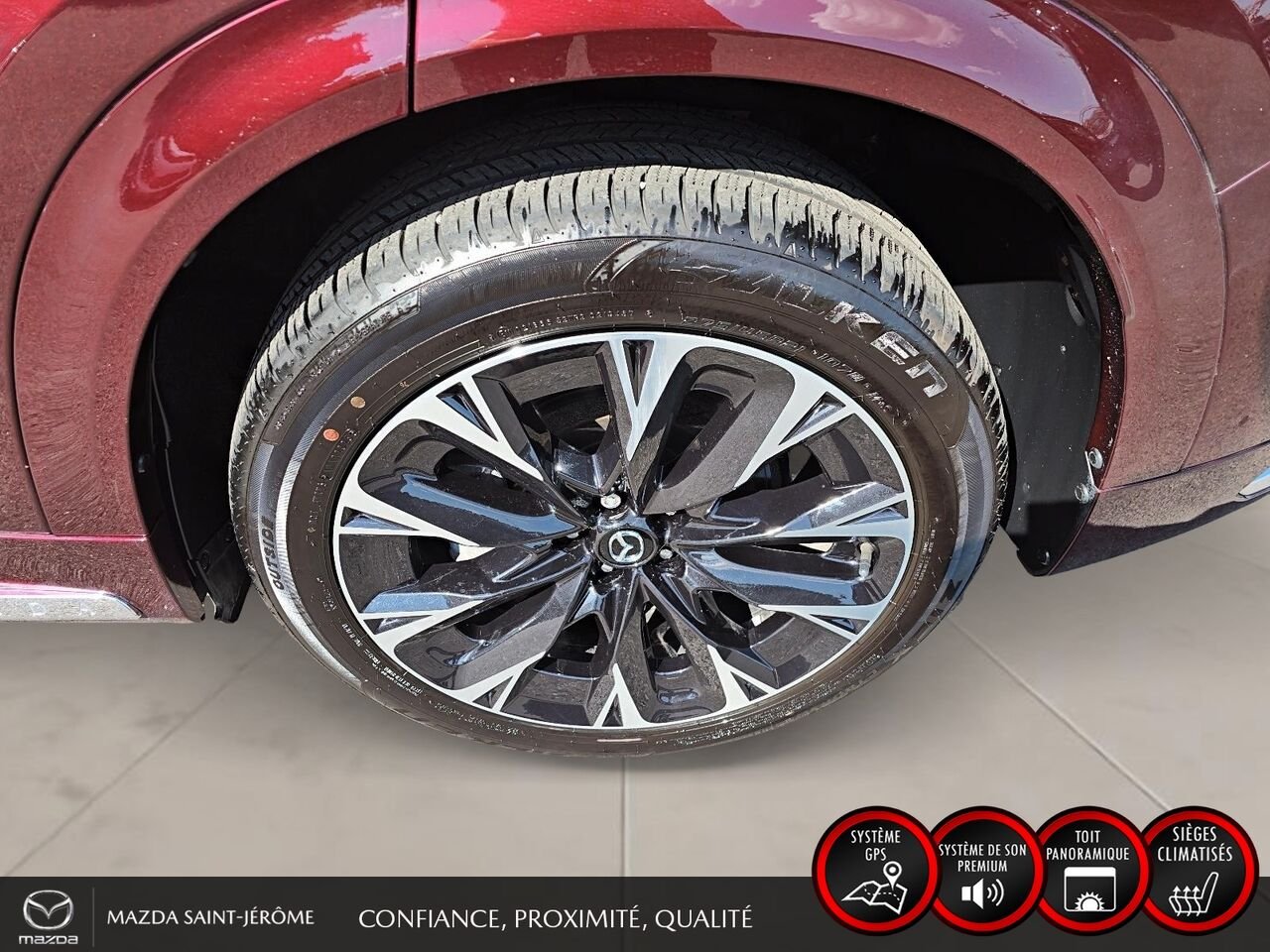 Mazda CX-90 hybride léger 2025 Rouge Saint-Jérôme - photo #10
