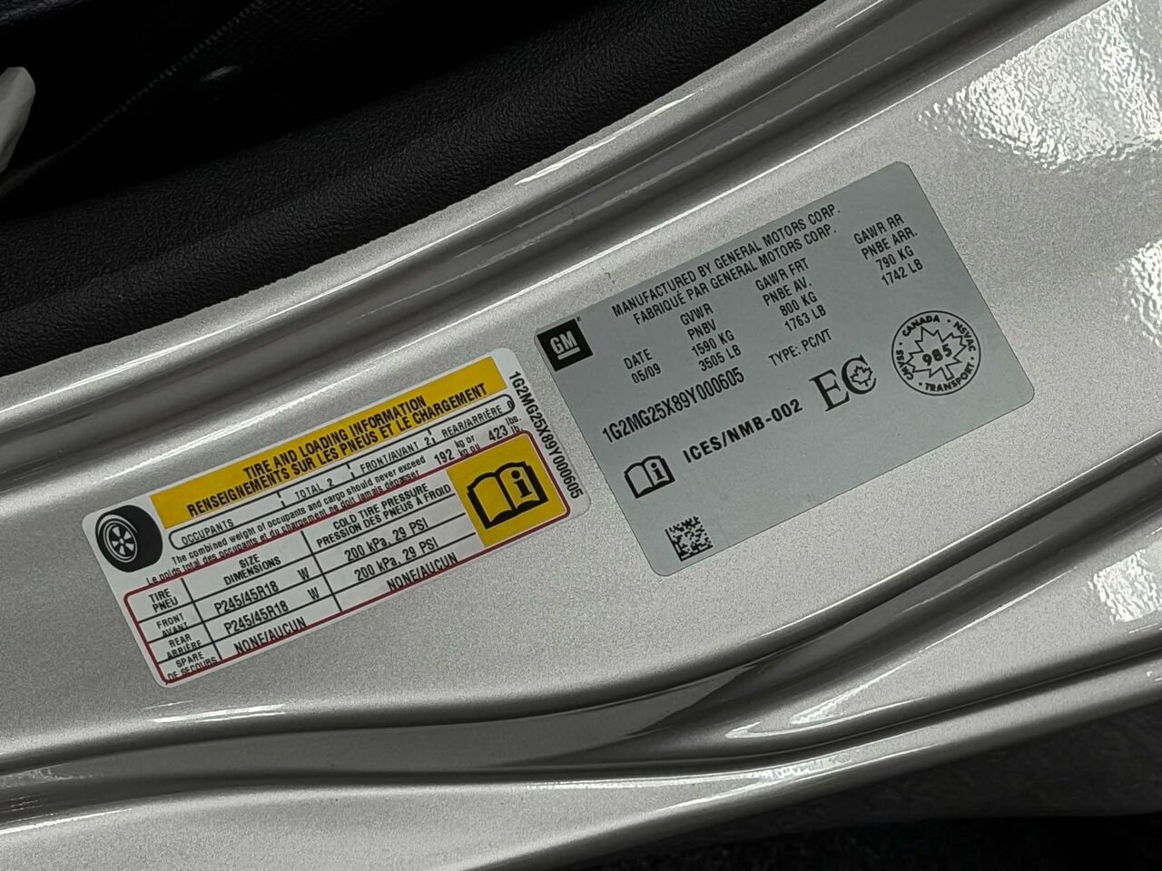2009 PONTIAC SOLSTICE MERCURE METAL./EBENE Sherbrooke - photo #37