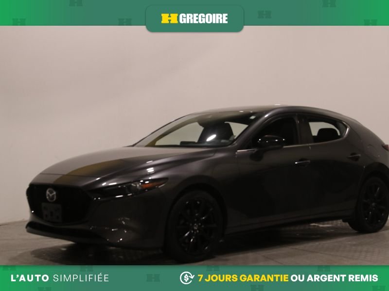 Mazda 3 822519 | GT w/Turbo AWD AUTO NAV AC CUIR TOIT MAGS CAM RECU 2023 Gris Laval - photo #2