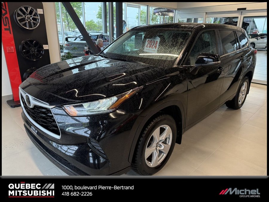 Toyota Highlander LE AWD, Siège électrique, 7 passagers 2024 Noir