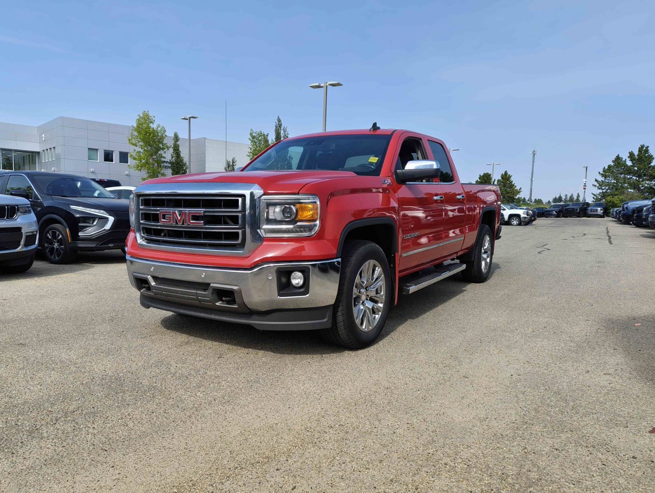 2015 GMC Sierra 1500 4WD Double Cab 143.5 SLT Red Sherwood Park - photo #3