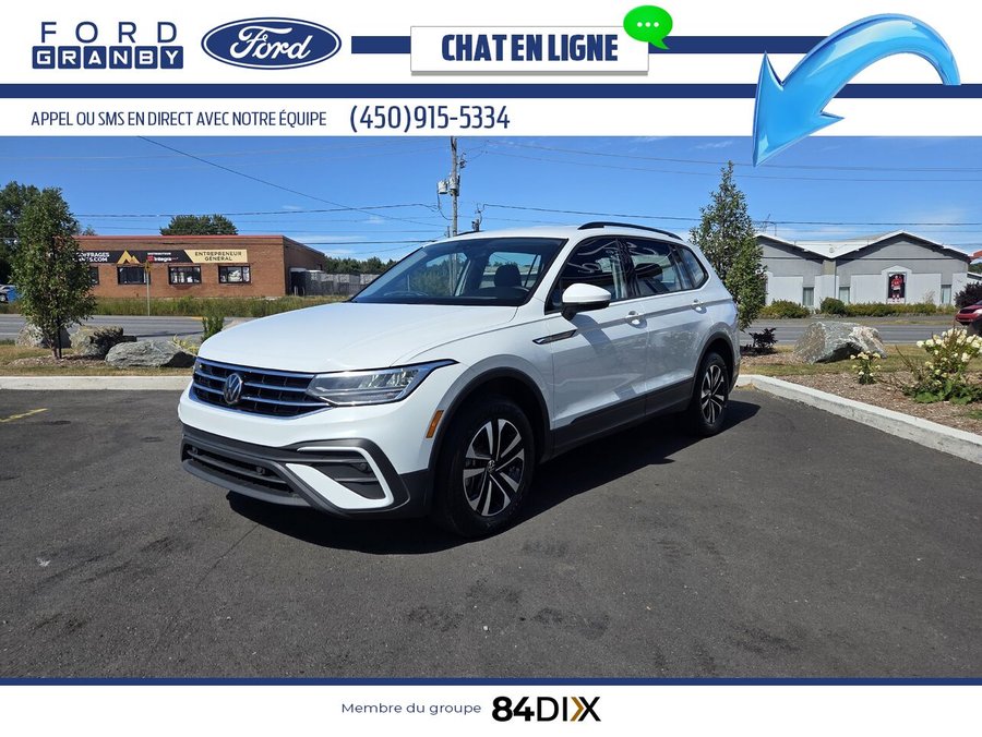 Volkswagen Tiguan Trendline AWD, CAMERA, ANDROID AUTO 2023 Blanc