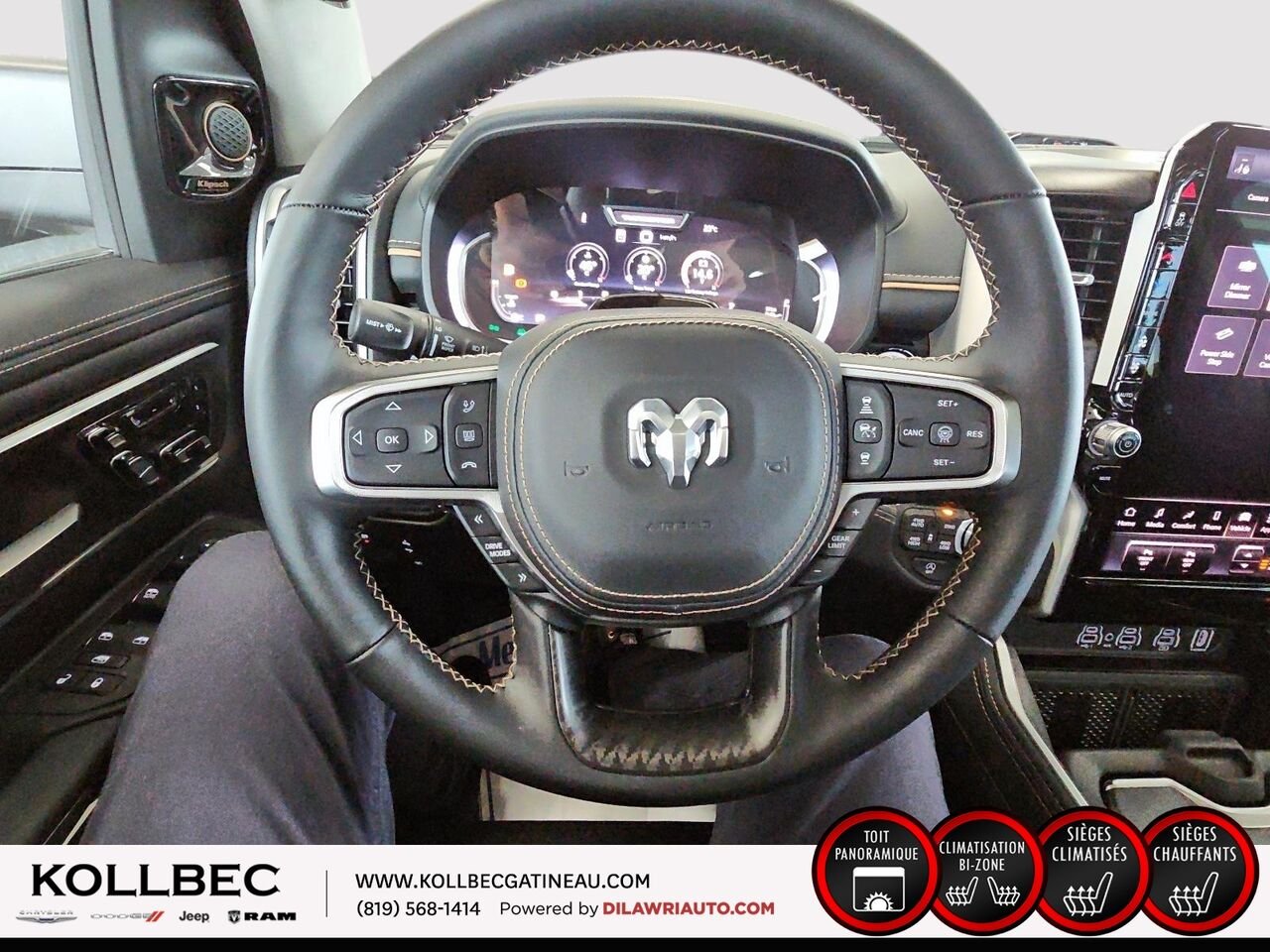 RAM 1500 26730 | Tungsten cabine d'équipe 4x4 caisse de 5 pi 7 po 2026 Triple couche nacrée ivoire Gatineau - photo #8