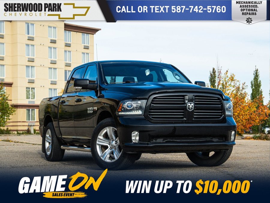 2017 Ram 1500 Sport 5.7L Hemi | Remote Start Black