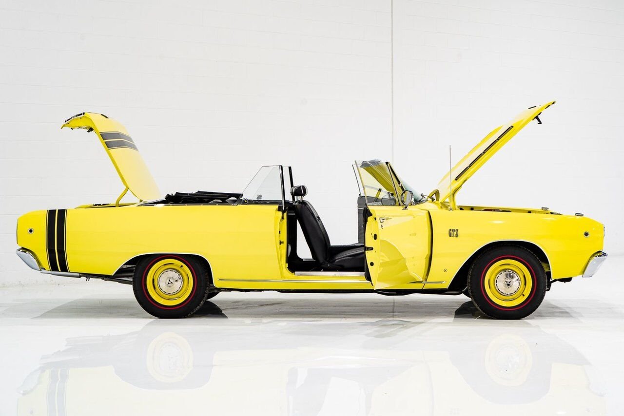 Dodge Dart *PRIX EN USD* GTS Conv Matching #s 340 cu in With Original Built Sheet 1968 Jaune Montréal - photo #2