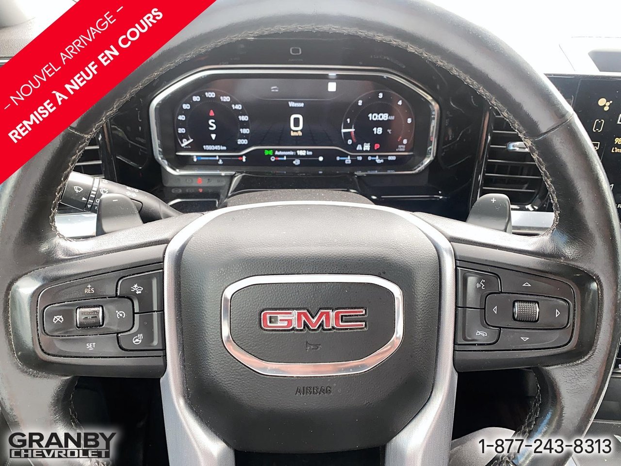 GMC Sierra 1500 SLT crewcab remorquage max boite 6.6 moteur 6.2 L | 26-1059A 2022 Noir Granby - photo #11