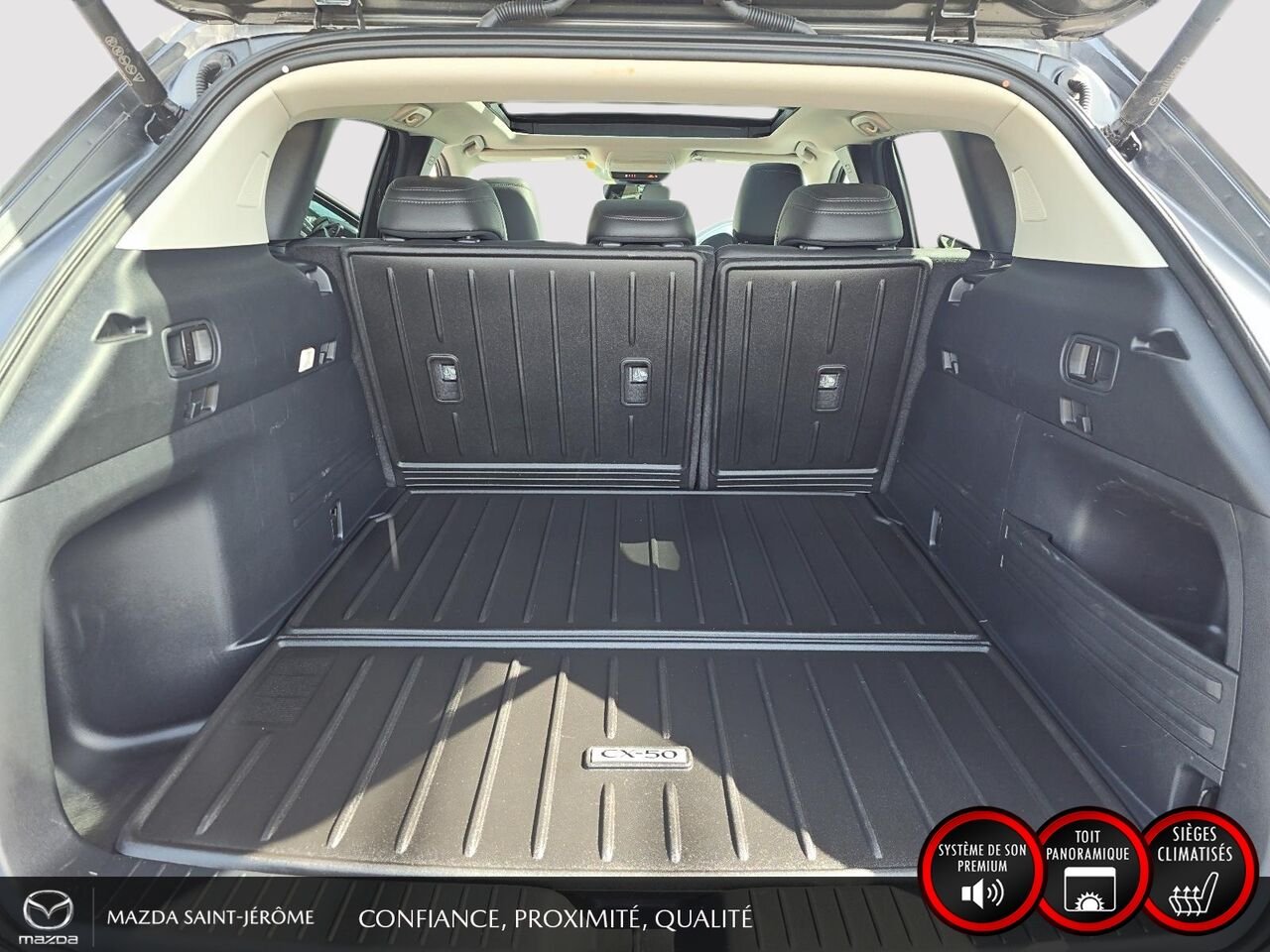 Mazda CX-50 hybride GT AWD | TOIT PANORAMIQUE | CUIR | 2025 Gris Saint-Jérôme - photo #24
