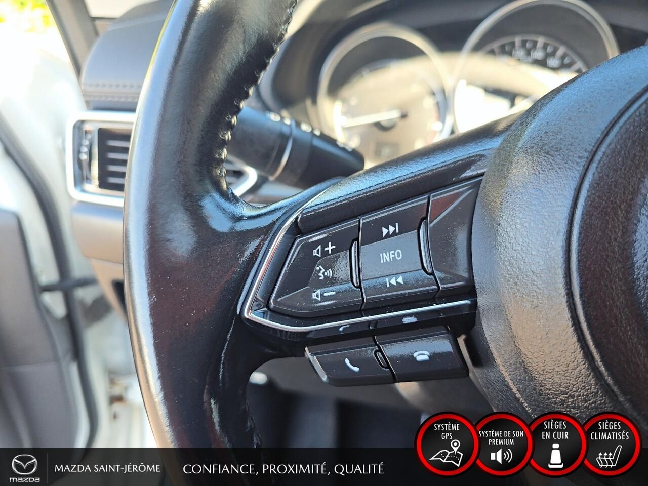 2019 Mazda CX-5 GT | TOIT OUVRANT | CUIR | NAVIGATION | AWD White Saint-Jérôme - photo #14