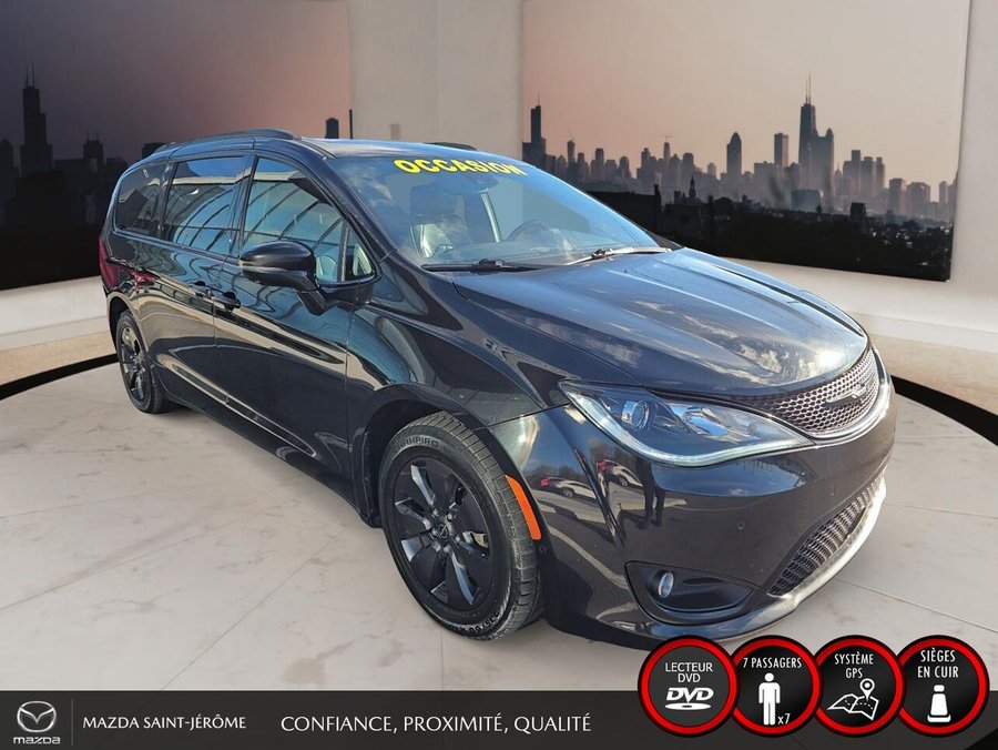 2020 Chrysler Pacifica Hybrid LIMITED S | JAMAIS ACCIDENTÉ | HYBRIDE RECHARGEABLE | TOIT PANO | CUIR | TV/DVD Black