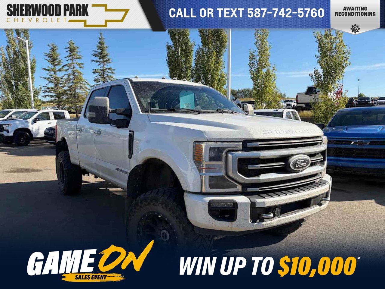 2022 Ford Super Duty F-350 SRW Platinum 4WD Crew Cab 6.75' Box White Sherwood Park - photo #0