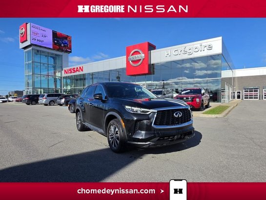 2024 Infiniti QX60 PURE * AWD * Cuir * Caméra * Carplay * Black