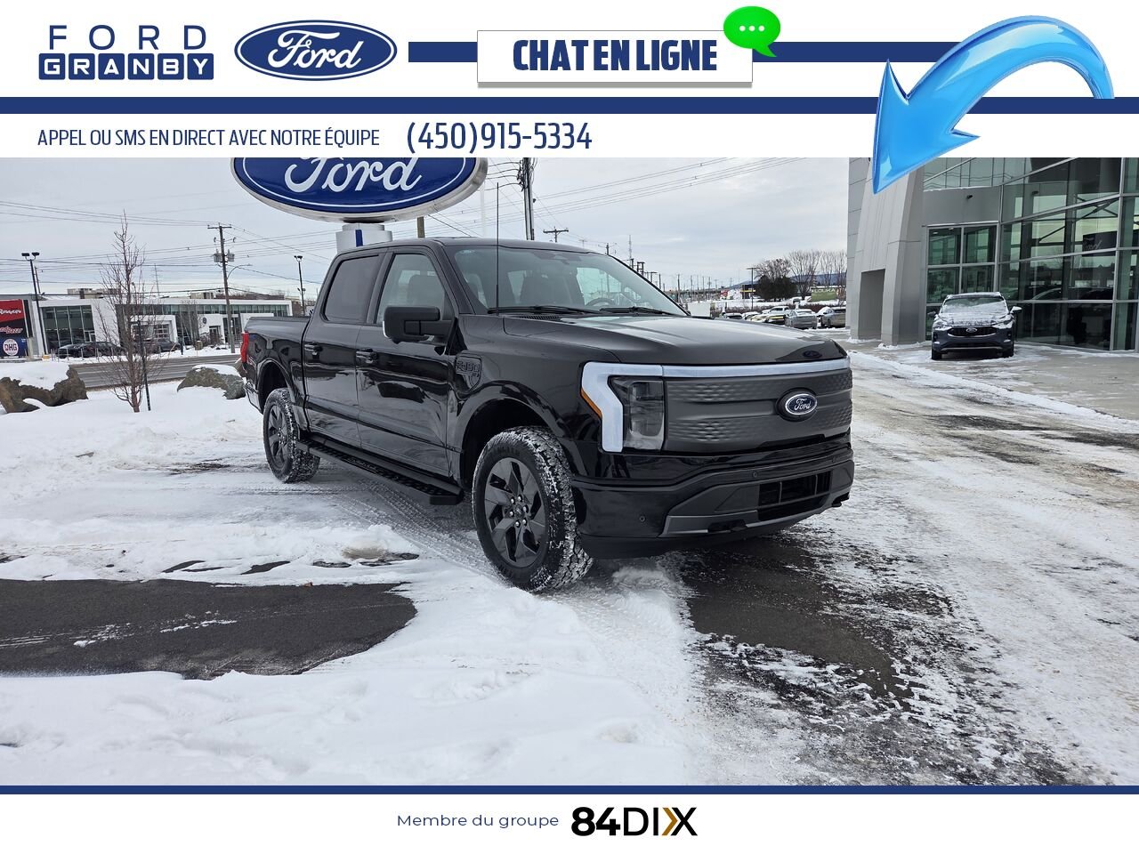 2023 Ford F-150 Lightning Black Granby - photo #0