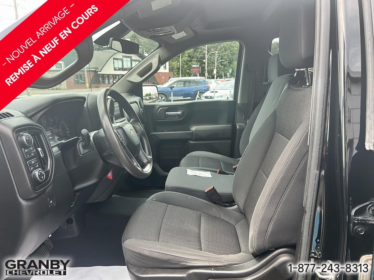 2021 Chevrolet Silverado 1500 Custom CREW BOITE 6.6 | G3868 Black Granby - photo #8