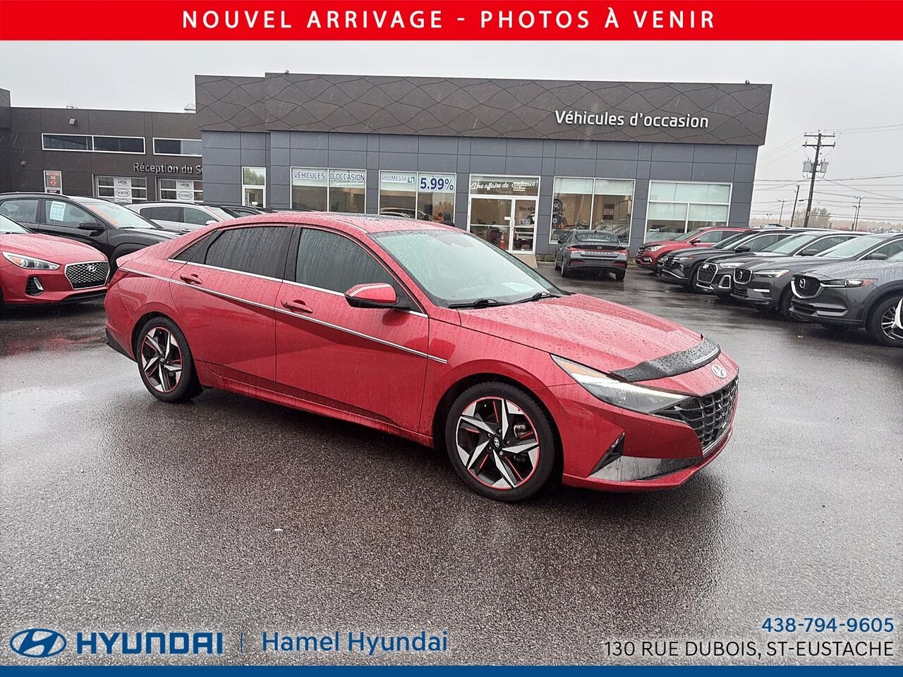 Hyundai Elantra 2021 Rouge Saint-Eustache - photo #0