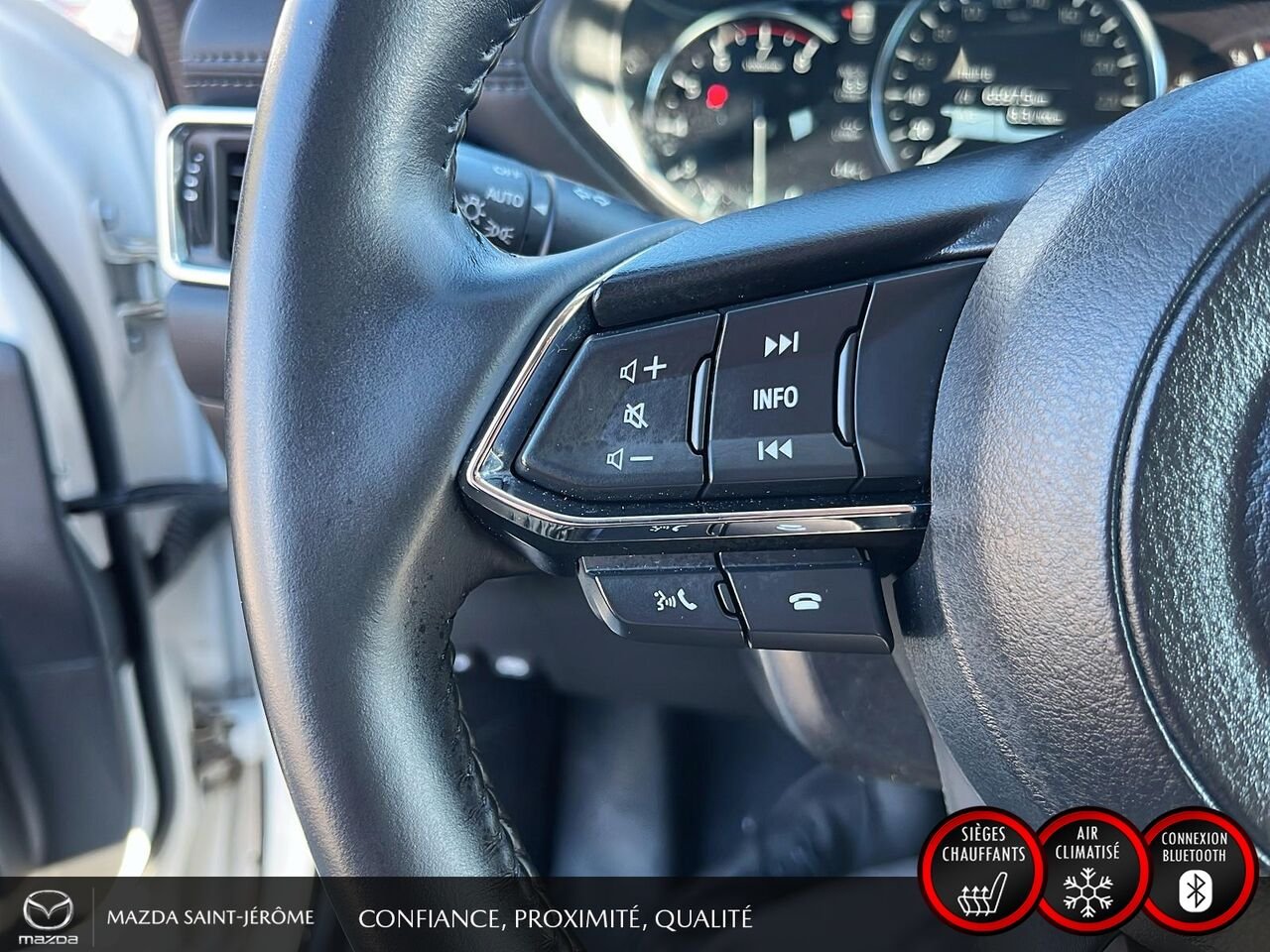 2024 Mazda CX-5 GS | 1 PROPRIÉTAIRE | JAMAIS ACCIDENTÉ | AWD | CUIR | VOLANT CHAUFFANT White Saint-Jérôme - photo #14