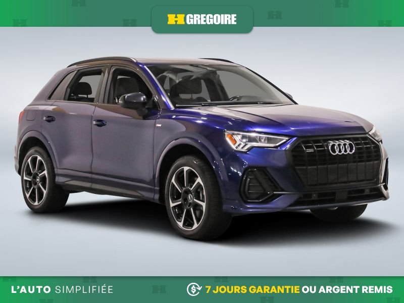 Audi Q3 821715 | Progressiv AWD AUTO AC CUIR TOIT MAGS CAM RECUL BL 2022 Bleu Laval - photo #0