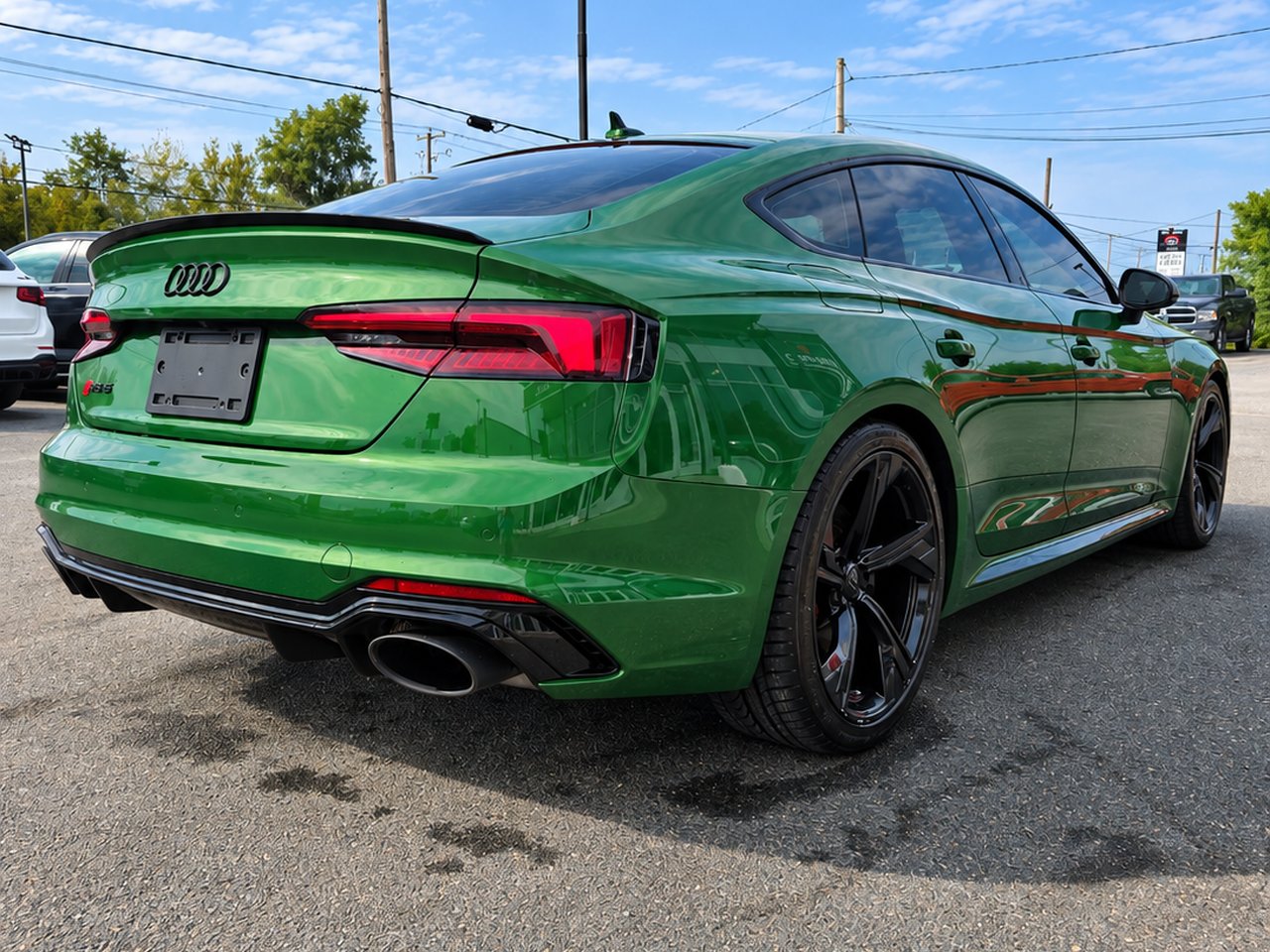 Audi RS 5 Sportback 2019 Vert Granby - photo #6
