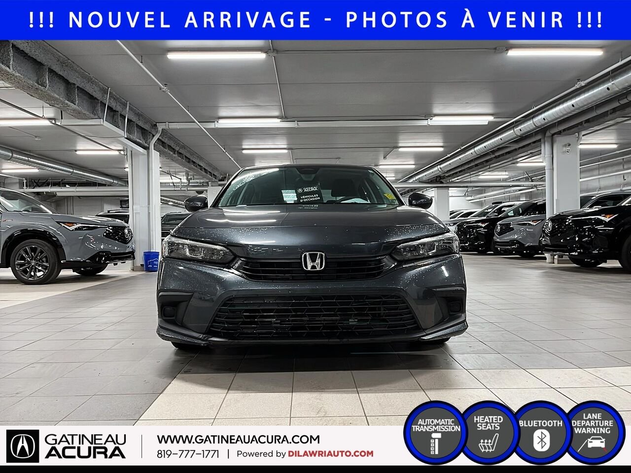 Honda Civic LX 2024 Gris Gatineau - photo #1