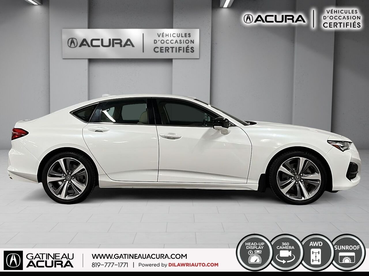 2021 Acura TLX Platinum Élite berline SH-AWD White Gatineau - photo #14