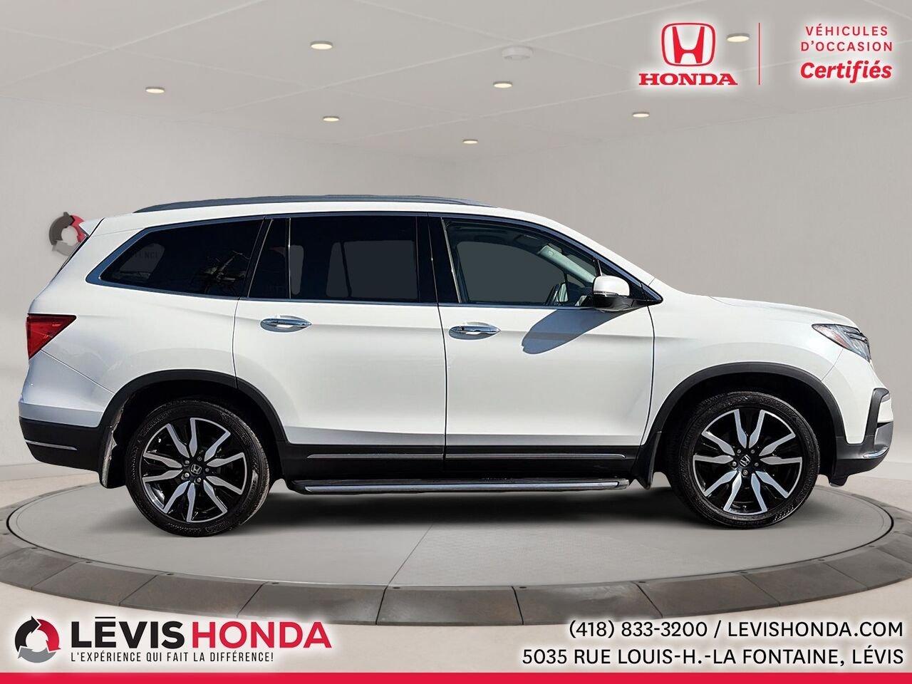2021 Honda Pilot Touring 7P Touring 7 places TI White Lévis - photo #5