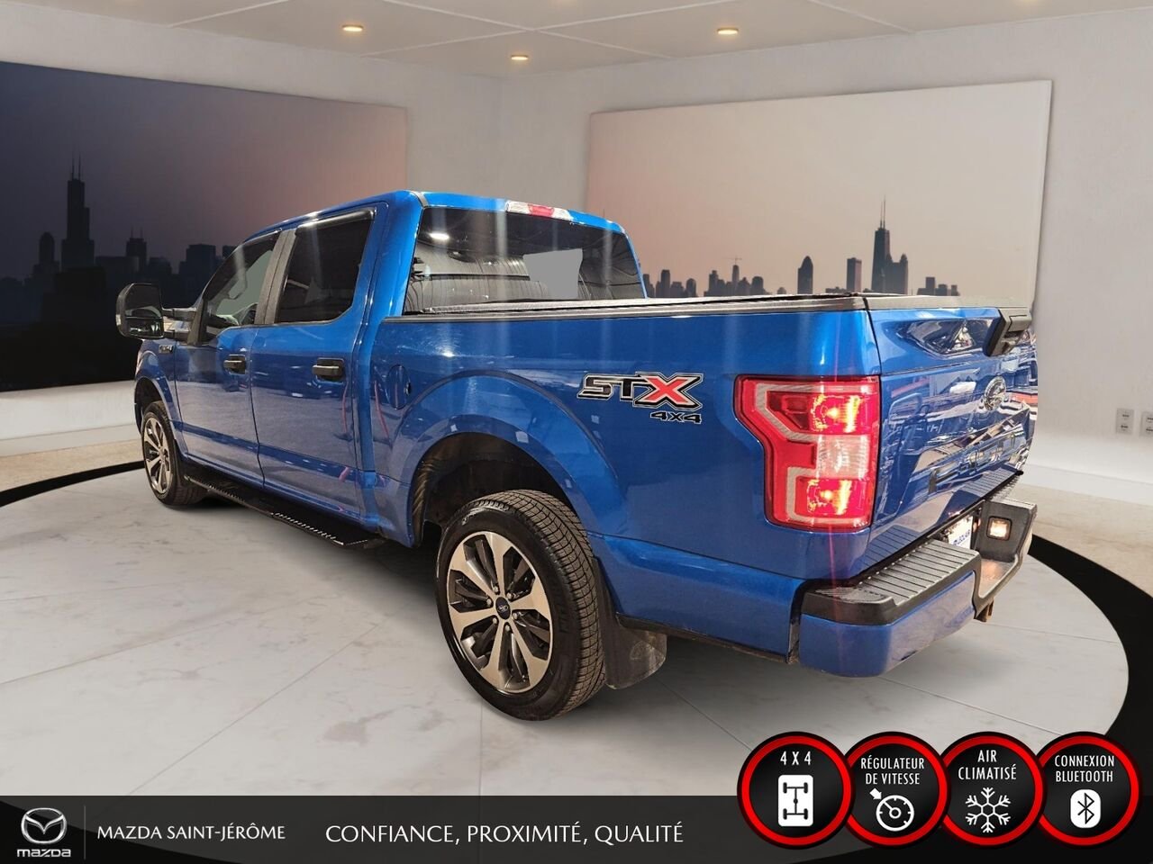 2019 Ford F-150 XL SPORT | JAMAIS ACCIDENTÉ | 2.7L ECOBOOST | 4X4 | SUPERCREW | ENSEMBLE REMORQUAGE Blue Saint-Jérôme - photo #9