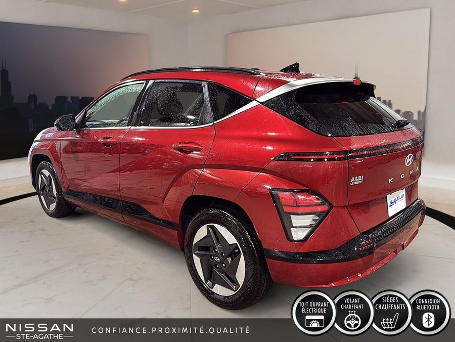 2024 Hyundai Kona Electric ULTIMATE TA | 100 % ÉLECTRIQUE | TOIT OUVRANT | CAMÉRA 360° | TÊTE HAUTE Red
