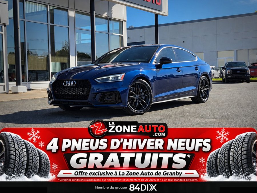 Audi A5 Sportback AWD + S LINE + 252HP 2018 Bleu