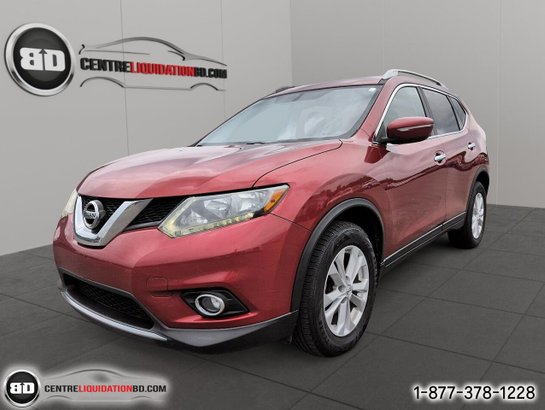 Nissan Rogue Traction intégrale 4 portes SV 2014 Rouge