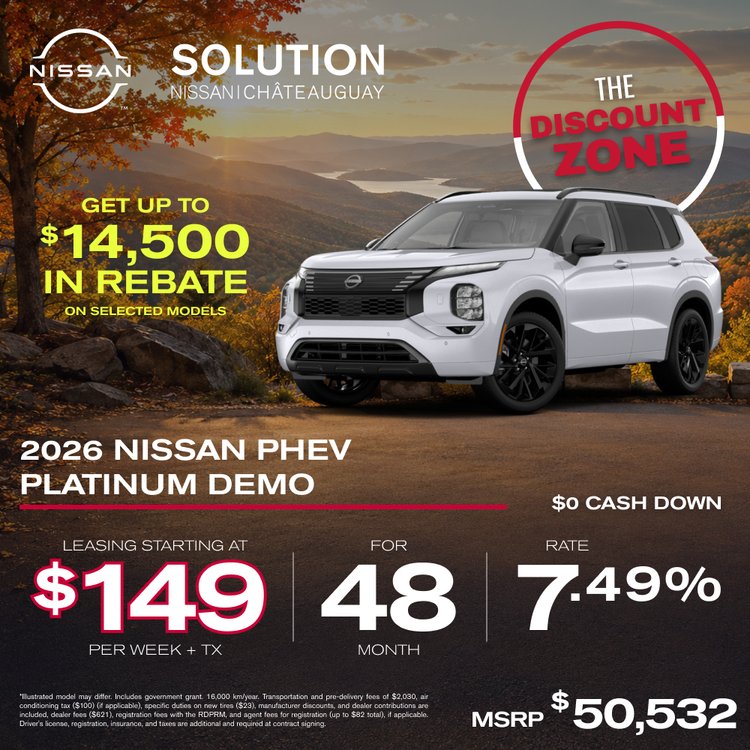 Solution nissan promo SEPTEMBRE Rogue PHEV 2026 EN