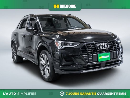 2023 Audi Q3 Komfort AWD AUTO AC CUIR TOIT MAGS CAM RECULE BLUE Black
