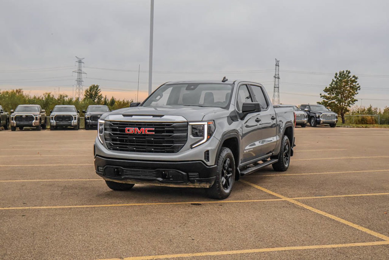 2024 GMC Sierra 1500 4WD Crew Cab 147 Pro Grey Sherwood Park - photo #3