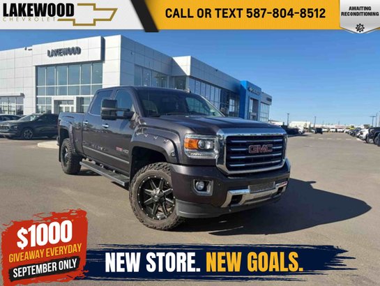2015 GMC Sierra 2500HD SLT All Terrain 6.6L Duramax | Power Sunroof Black