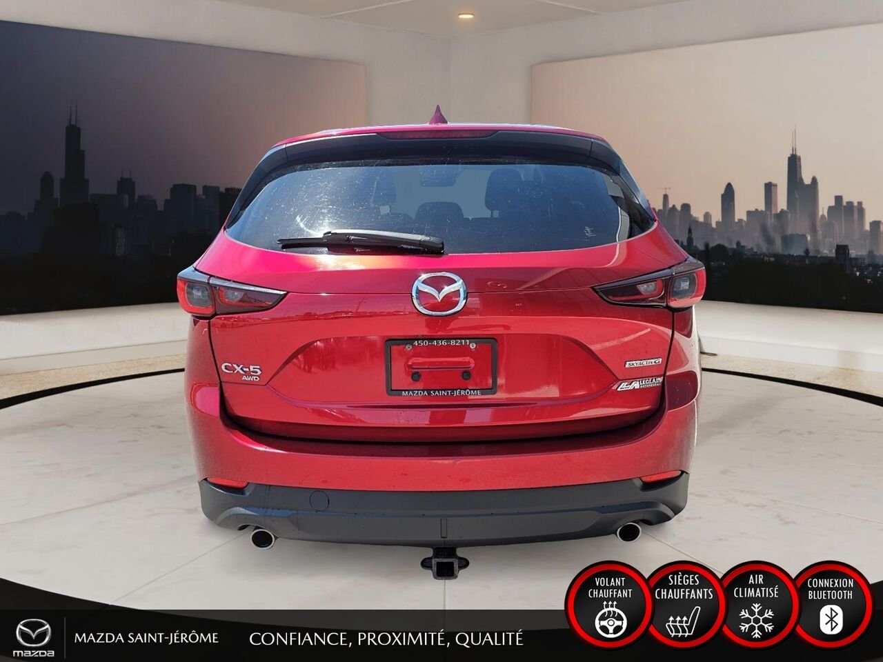 Mazda CX-5 Édition Kuro | TOIT OUVRANT | AWD | CUIR | 2023 Rouge Saint-Jérôme - photo #6