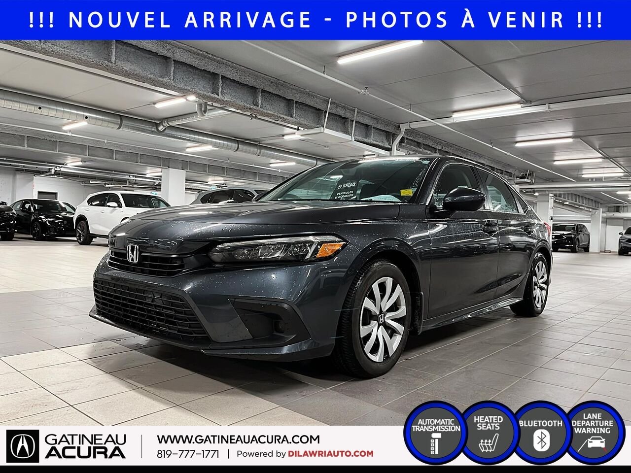 Honda Civic LX 2024 Gris Gatineau - photo #0