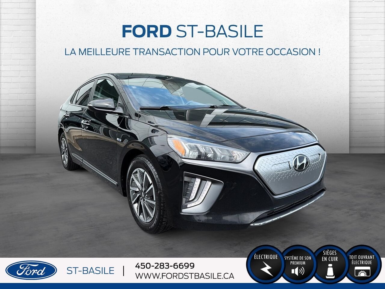 HYUNDAI Ioniq électrique 2020 Noir Saint-Basile-le-Grand - photo #10