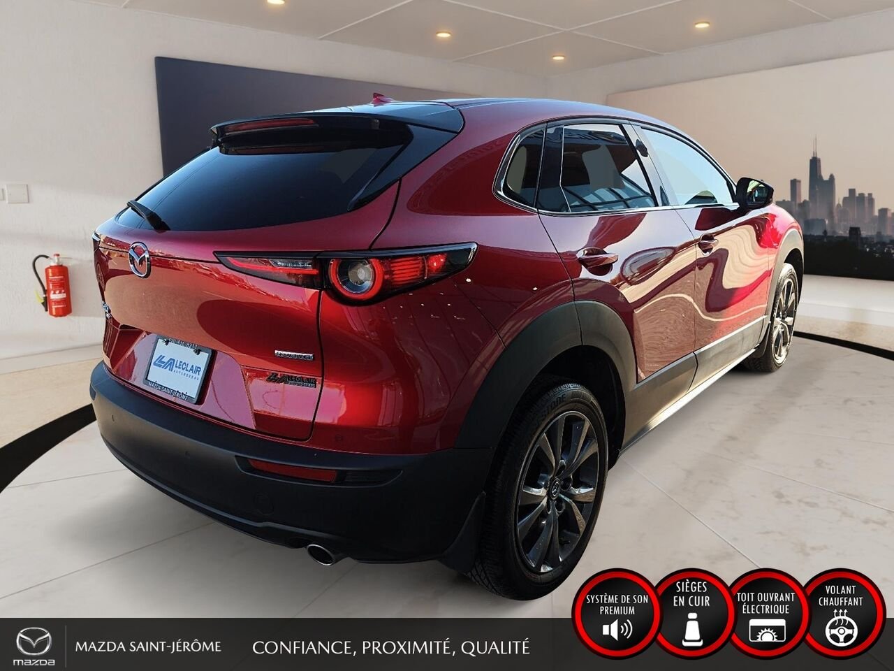 2023 Mazda CX-30 GT | 1 PROPRIÉTAIRE | JAMAIS ACCIDENTÉ | AWD | CUIR | TOIT OUVRANT | MAGS NOIR Red Saint-Jérôme - photo #5
