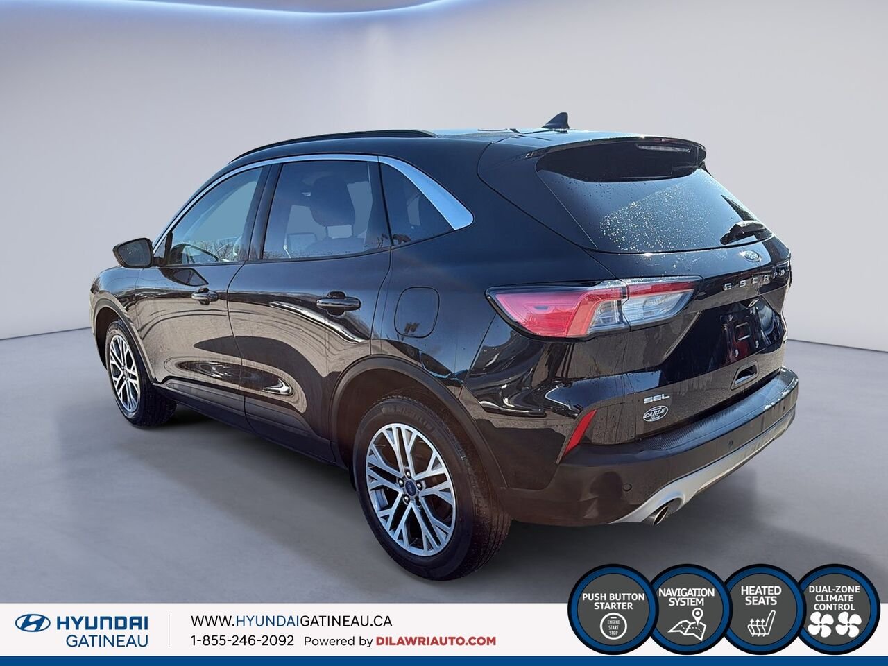 2022 Ford ESCAPE SEL Black Gatineau - photo #3
