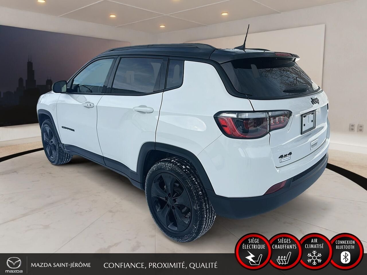 2021 Jeep Compass White Sainte-Agathe-des-Monts - photo #10
