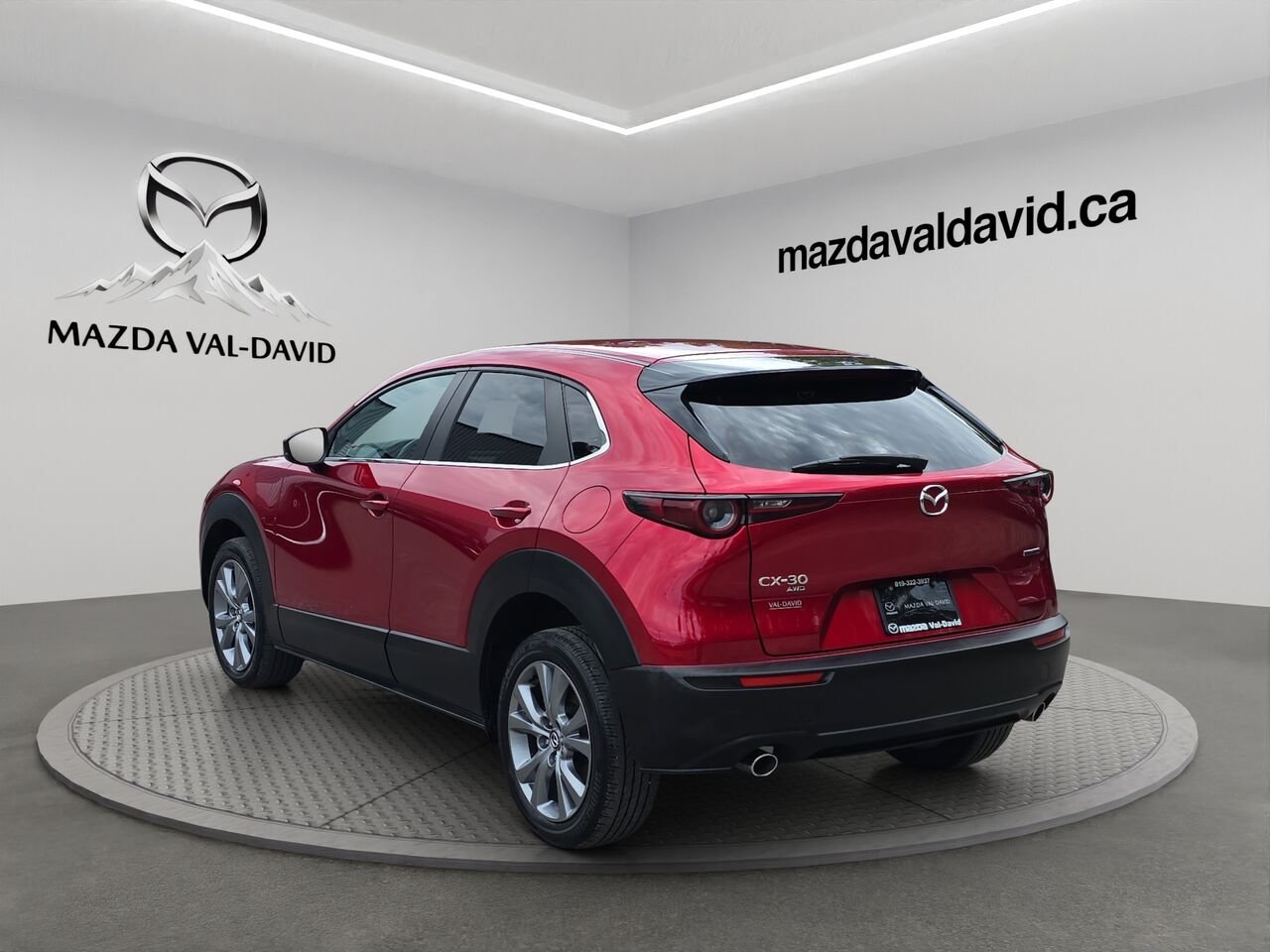 2023 Mazda CX-30 GS TI, INTÉGRALE, SIÈGES CHAUFFANTS, AUXILIÈRE, VOLANT CHAUFFANT Red Val-David - photo #2
