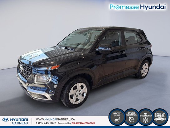 2023 Hyundai Venue Essential IVT *** sieges chauffant, air climatise , certifier *** Black