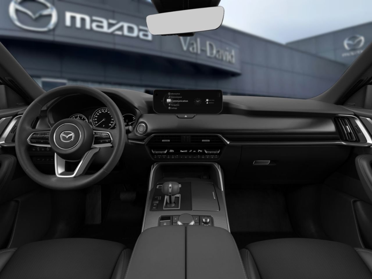 2026 Mazda CX-70 MHEV GT-P, 5 passagers, Mode hybride, awd, toit ouvrant panoramique, cuir, navigation, écran central de Rhodium White Metallic Val-David - photo #2