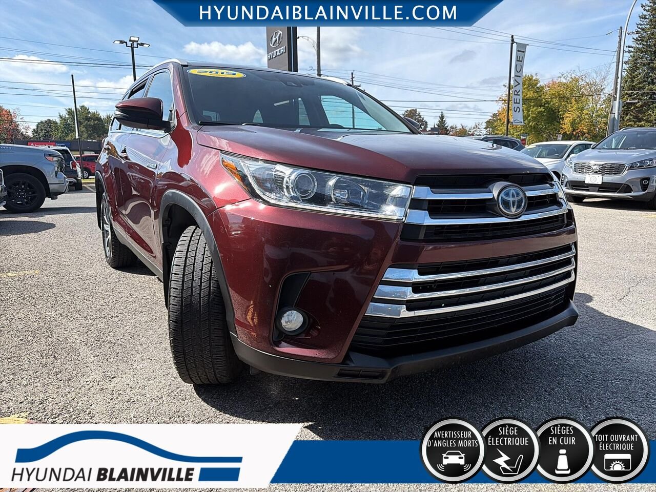 Toyota Highlander 2019 Rouge Blainville - photo #2