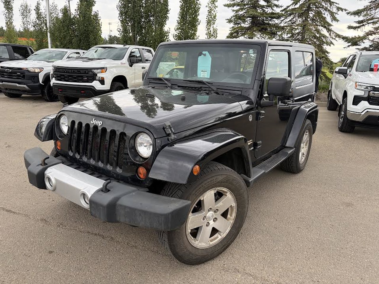 2009 Jeep Wrangler 4WD 2dr Sahara Black Sherwood Park - photo #2