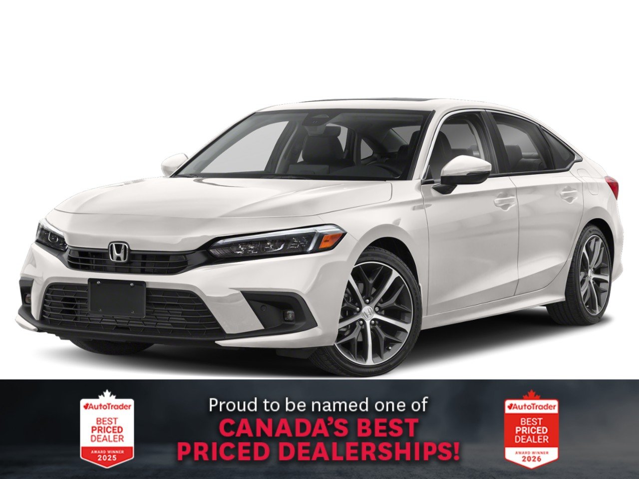 Honda Civic Berline Touring CVT Sedan 2024 White Ottawa & Gatineau - photo #0