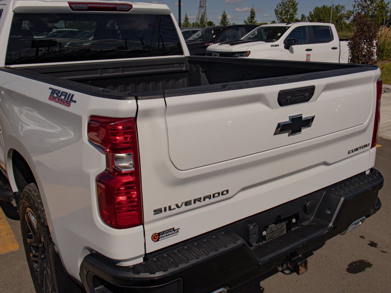 2024 Chevrolet Silverado 1500 4WD Crew Cab 147 Custom Trail Boss White Sherwood Park - photo #11