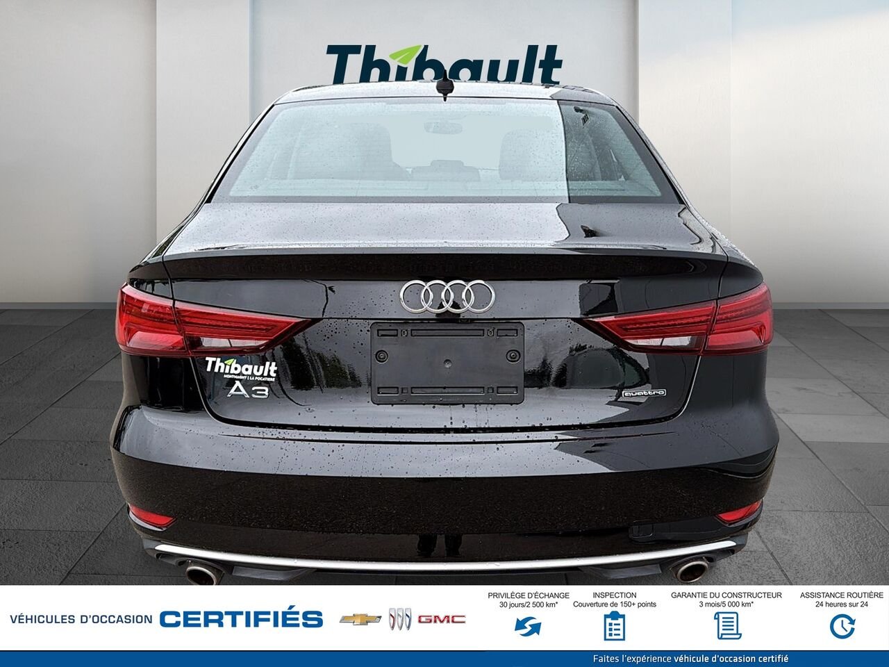 AUDI A3 Komfort 45 TFSI quattro 2019 Noir Montmagny - photo #2