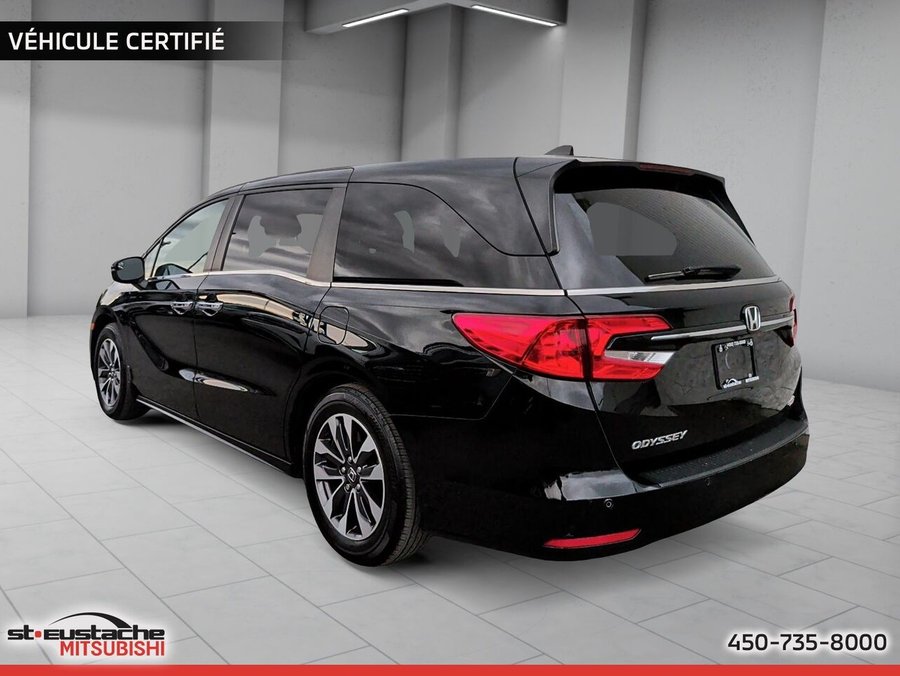 Honda Odyssey EX-L RES BA-CUIR-TOIT OUVRANT-LECTEUR DVD-8 PASSAGERS 2022 Noir